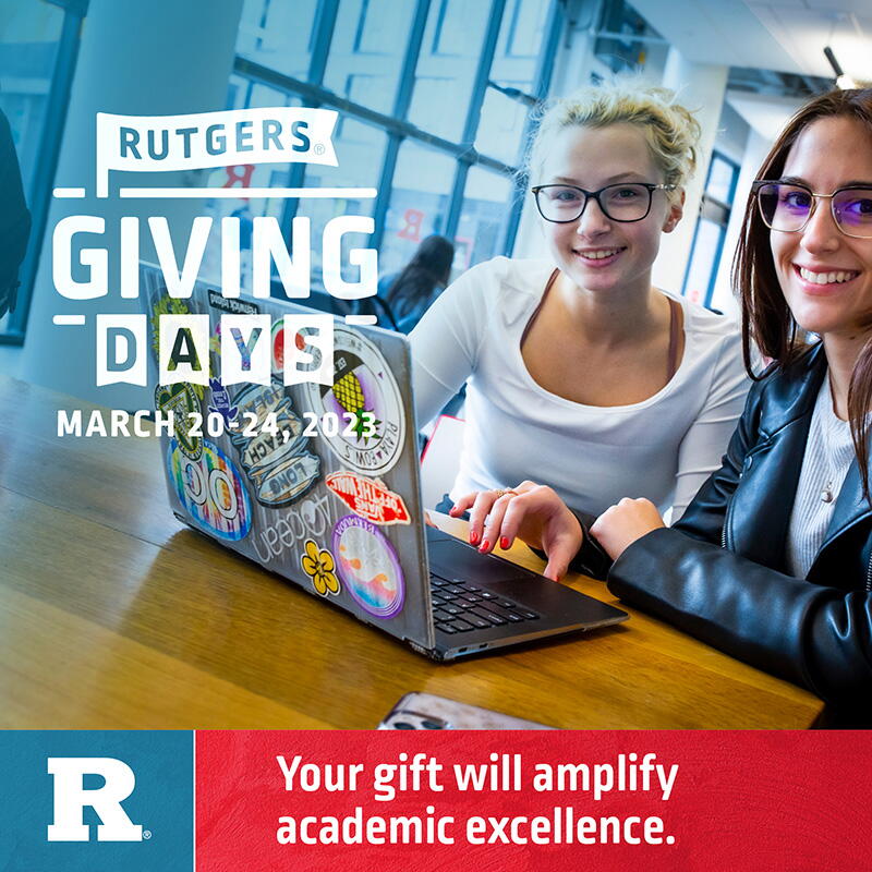 Support the Libraries during Rutgers Giving Days! Rutgers University