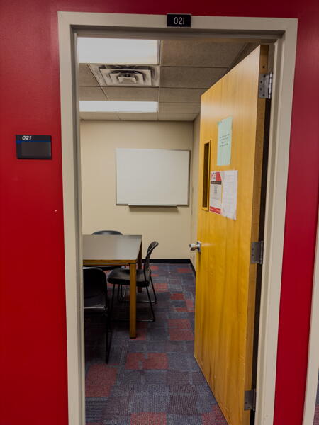 Doorway to Room 021