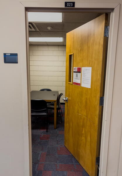 Doorway to Room 023