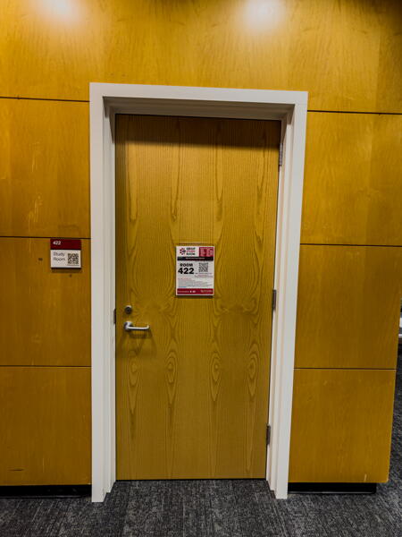 Doorway to Room 422