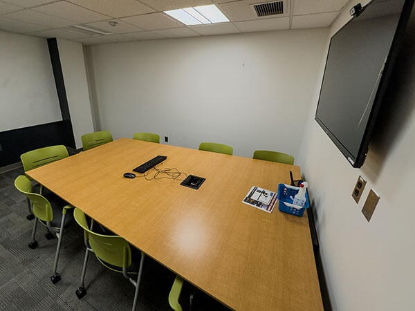 Interior View of Robeson Study Room 248, Highlighting Table Space