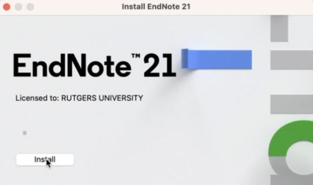 instaling EndNote 21.1.17328