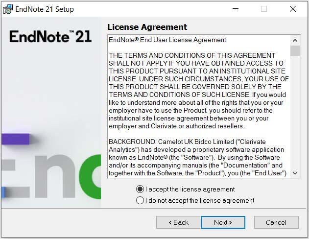 for windows instal EndNote 21.1.17328